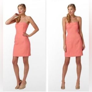 Lilly Pulitzer Coral Strapless Dress